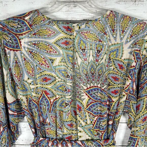 Kate and Lily Fit And Flare Floating Mosaic Chiffon Full Skirt Maxi Dress 14 NWT - Picture 4 of 12